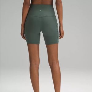 Lululemon Align HR Short 6” with pockets Dark Forest